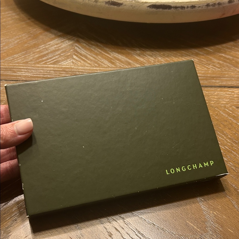 Longchamp Le Foulonne Blue Grained Leather Wallet - Picture 7 of 7